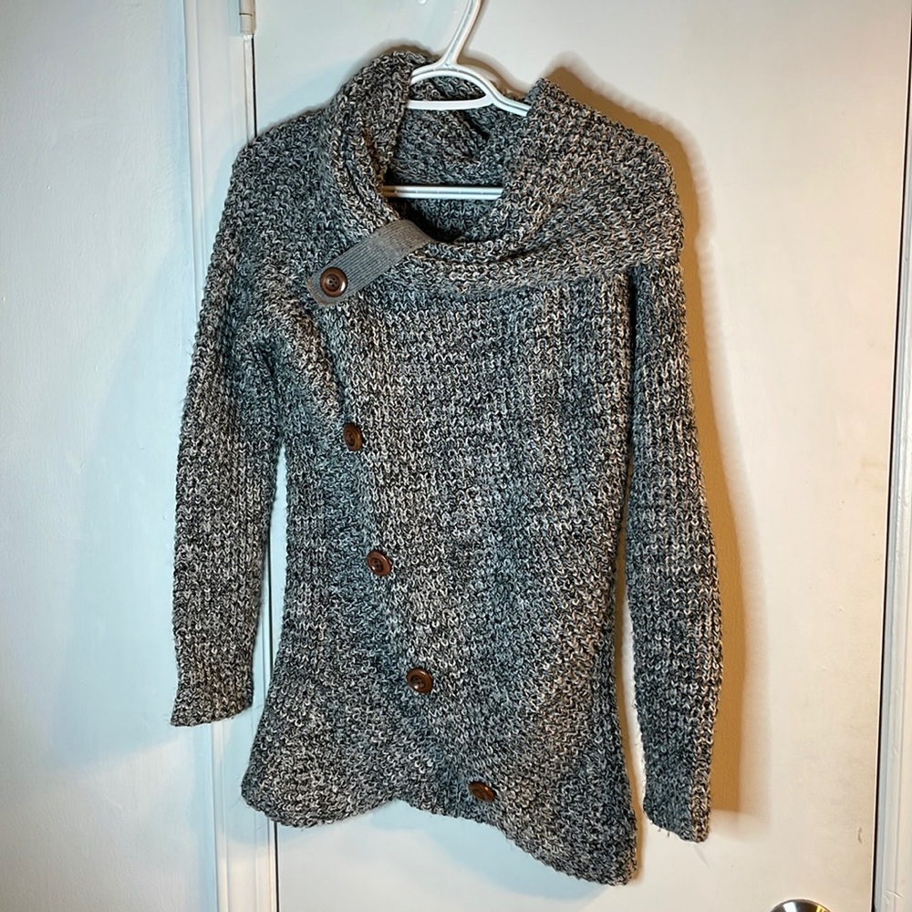 Faux wrap sweater